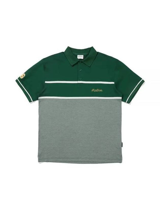 Marlbon Script Polo T-Shirt GREEN MAN M3221PTS23GRN - MALBON GOLF - BALAAN 1