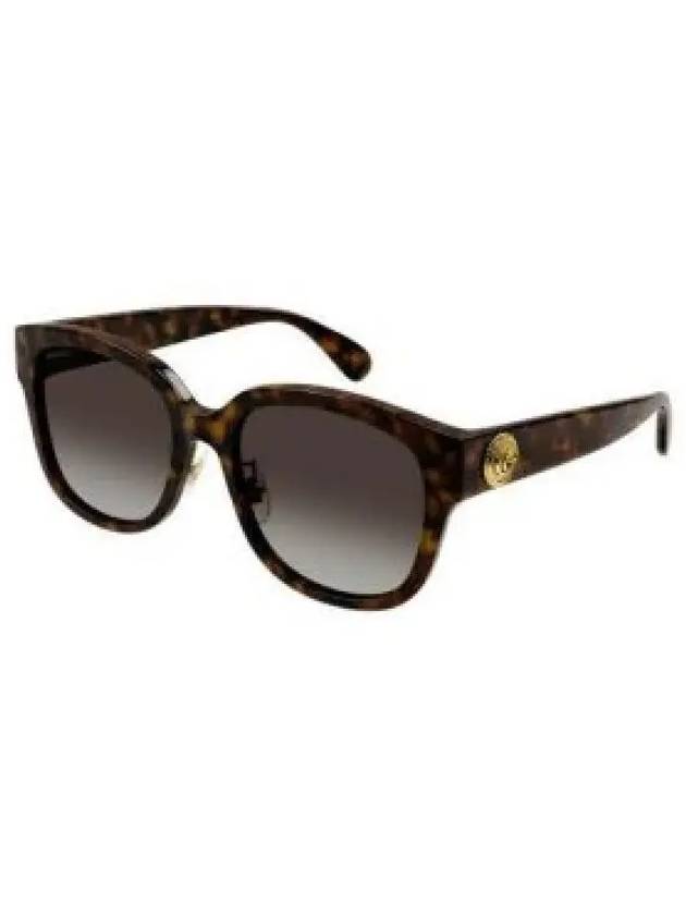 Square Frame Sunglasses Havana - GUCCI - BALAAN 2