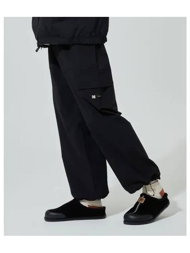 KODAK CARGO WIDE FIT STRING JOGGER PANTS BLACK - KODO - BALAAN 1