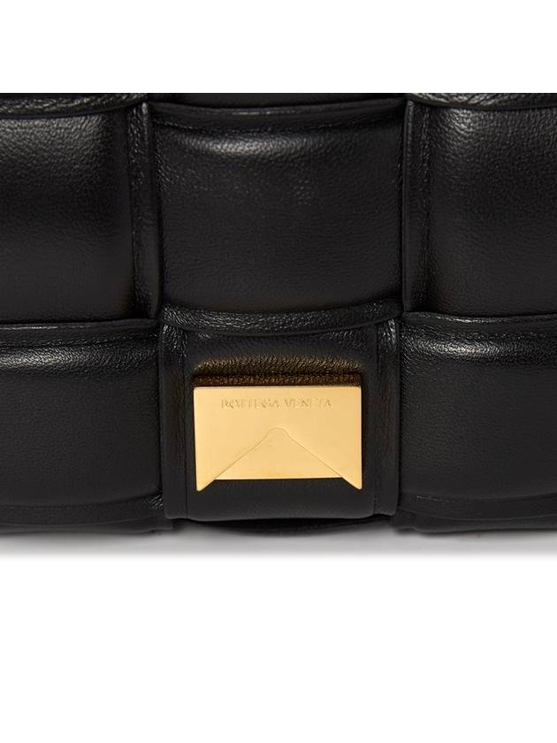 Cassette Intrecciato Padded Small Cross Bag Black - BOTTEGA VENETA - BALAAN 9