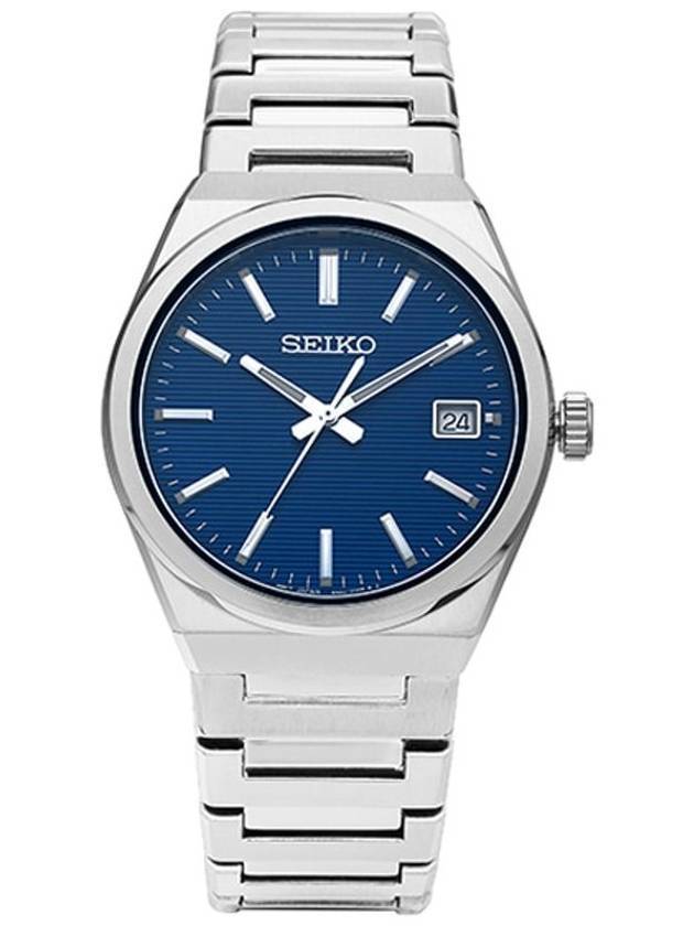 Classic Quartz Watch Silver Blue - SEIKO - BALAAN 1