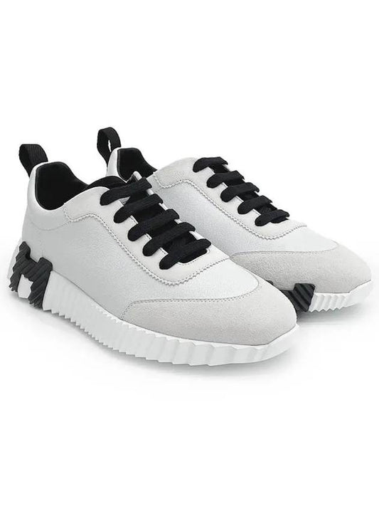 Bouncing Low Top Sneakers Blanc Noir - HERMES - BALAAN 2