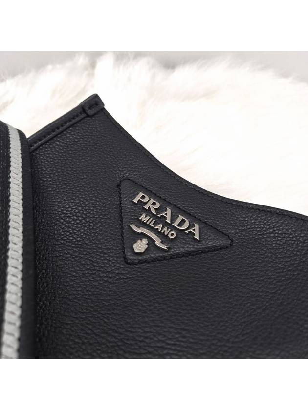 Leather mini cross bag shoulder black 1BH191 - PRADA - BALAAN 6