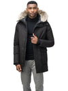 Yves Hooded Fur Padded Parka Black - NOBIS - BALAAN 3