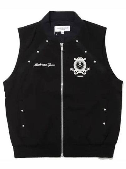 Prince Studded Zipper Vest Black - MARK & LONA - BALAAN 2