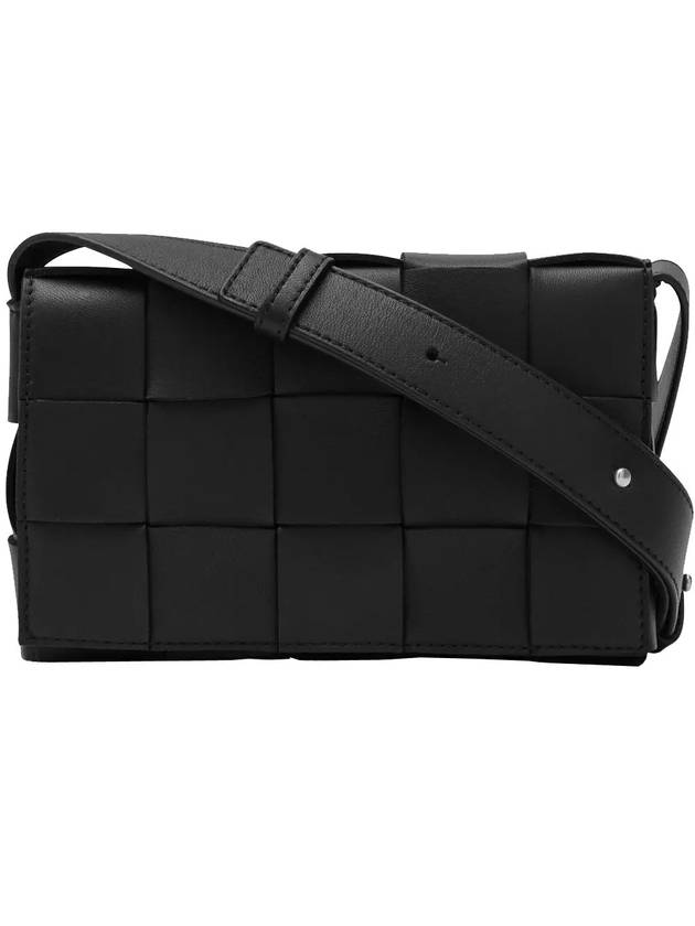 Intrecciato Cassette Cross Bag Black - BOTTEGA VENETA - BALAAN 3