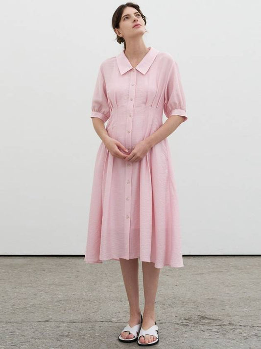 pin tuck flare dress_pink - MITTE - BALAAN 2