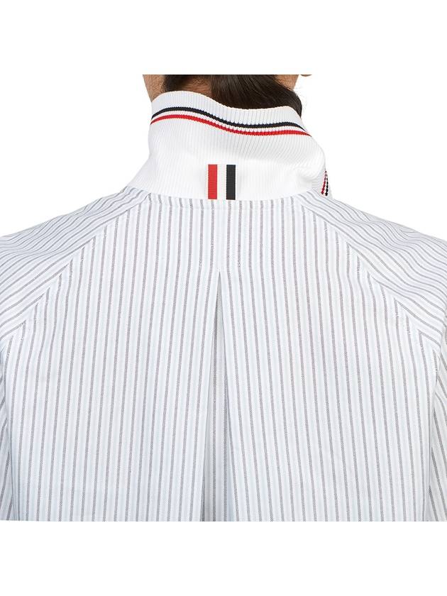 Stripe Short Sleeve Shirt Blue - THOM BROWNE - BALAAN 9