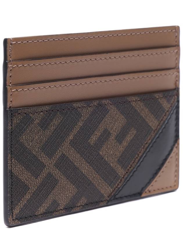 FF Logo Card Wallet Brown - FENDI - BALAAN 4