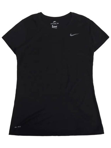 Women's Dri Fit Swoosh Short Sleeve TShirt Black NI WT2 - NIKE - BALAAN 1