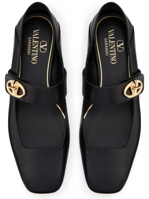 Valentino Garavani Flat shoes Black - VALENTINO - BALAAN 4