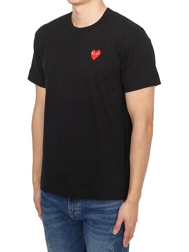 Red Heart T-Shirt Black - COMME DES GARCONS PLAY - BALAAN 3