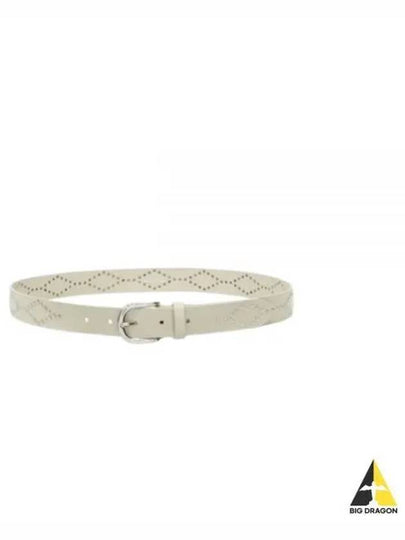 Liliana Studded Leather Belt Chalk Silver - ISABEL MARANT - BALAAN 2