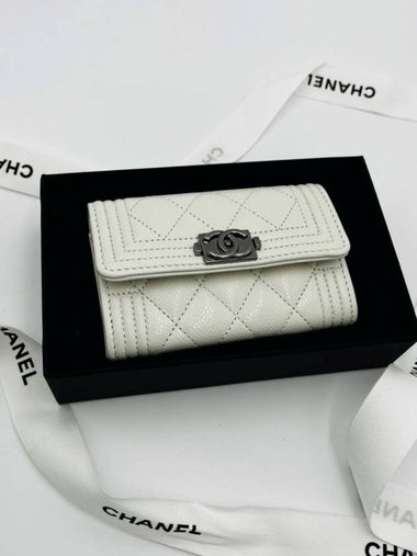 Women s Card Wallet White A80603 - CHANEL - BALAAN 1