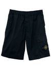 Compass Badge Bermuda Shorts Black - STONE ISLAND - BALAAN 9