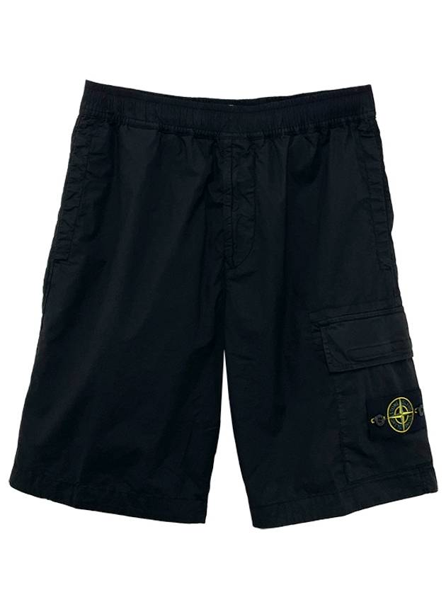 Compass Badge Bermuda Shorts Black - STONE ISLAND - BALAAN 9