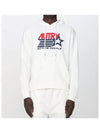 Iconic Logo Print Hoodie White - AUTRY - BALAAN 3