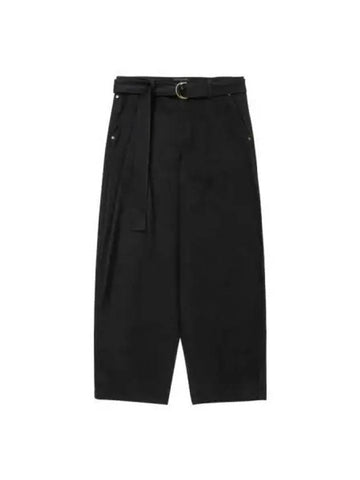 Asymmetric cotton pants black - AJOBYAJO - BALAAN 1