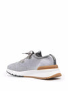 Stretch Knit Low Top Sneakers Grey - BRUNELLO CUCINELLI - BALAAN 4