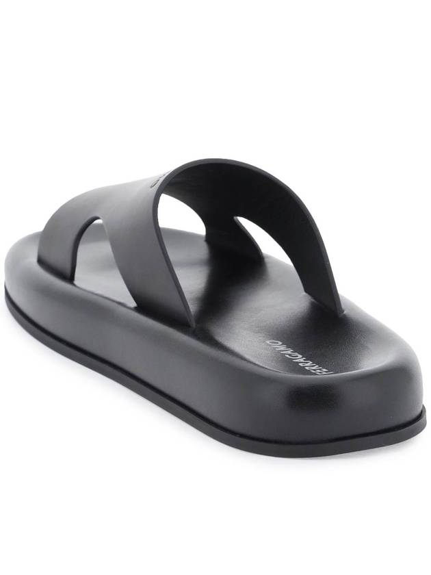 SS24 cut-out leather slide 772060 - SALVATORE FERRAGAMO - BALAAN 4