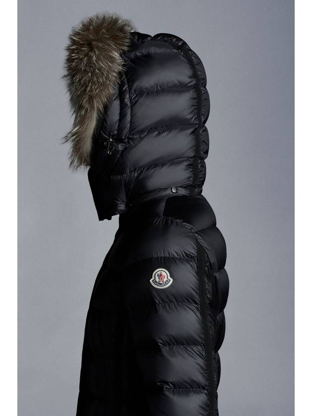 Hermifur Long Down Padding Black - MONCLER - BALAAN 4