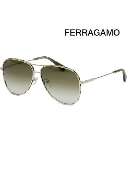 Eyewear Gradient Pilot Sunglasses Green - SALVATORE FERRAGAMO - BALAAN 2