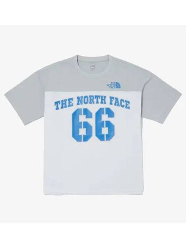 The North Face KIDS Active Buddy Short Sleeve Round Tee NT7UQ06T LGY - THE NORTH FACE - BALAAN 1