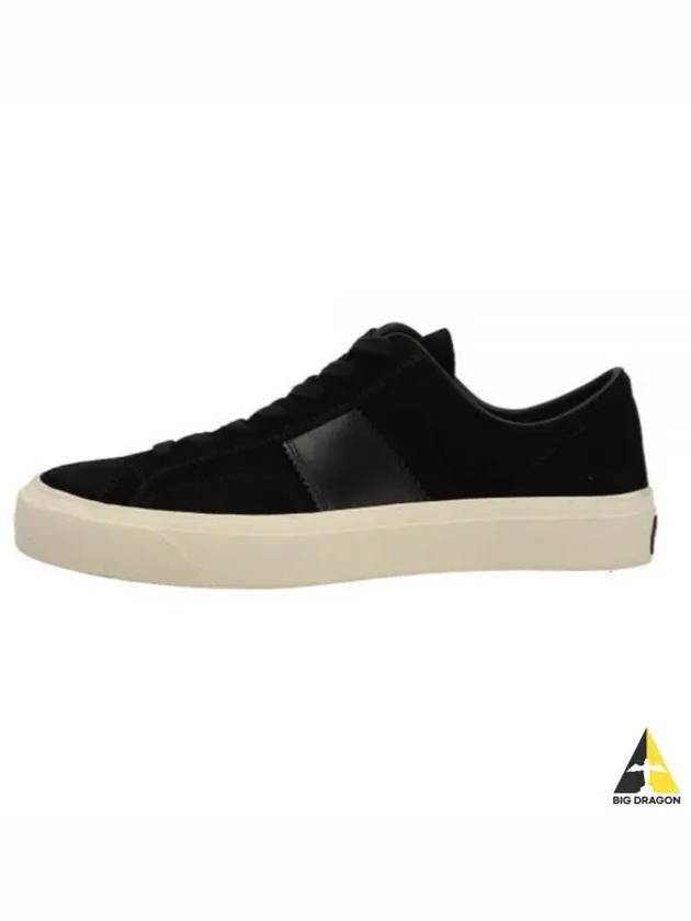 Suede Low Top Sneakers Black - TOM FORD - BALAAN 2