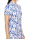 Golf Hailey Print Polo GWJT08476 Q279 Women's Hailey Print Polo - J.LINDEBERG - BALAAN 4