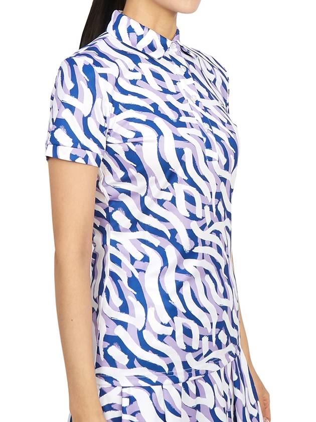 Golf Hailey Print Polo GWJT08476 Q279 Women's Hailey Print Polo - J.LINDEBERG - BALAAN 4