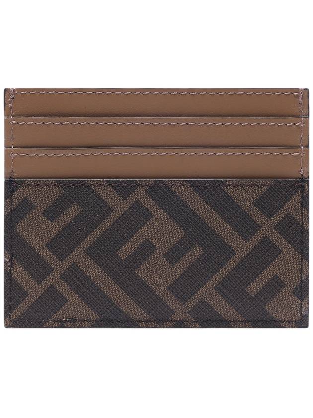 FF Logo Card Wallet Brown - FENDI - BALAAN 5