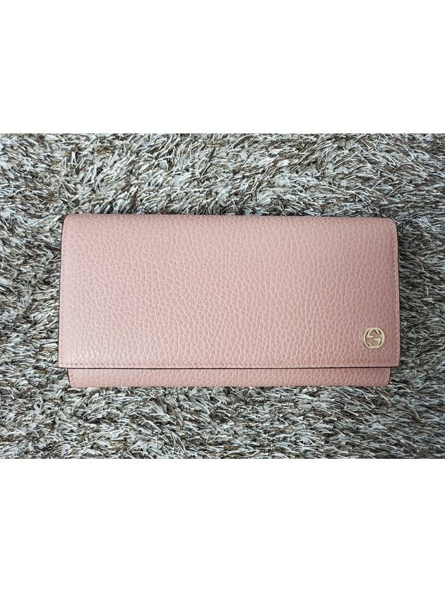 Pink flap long wallet - GUCCI - BALAAN 3