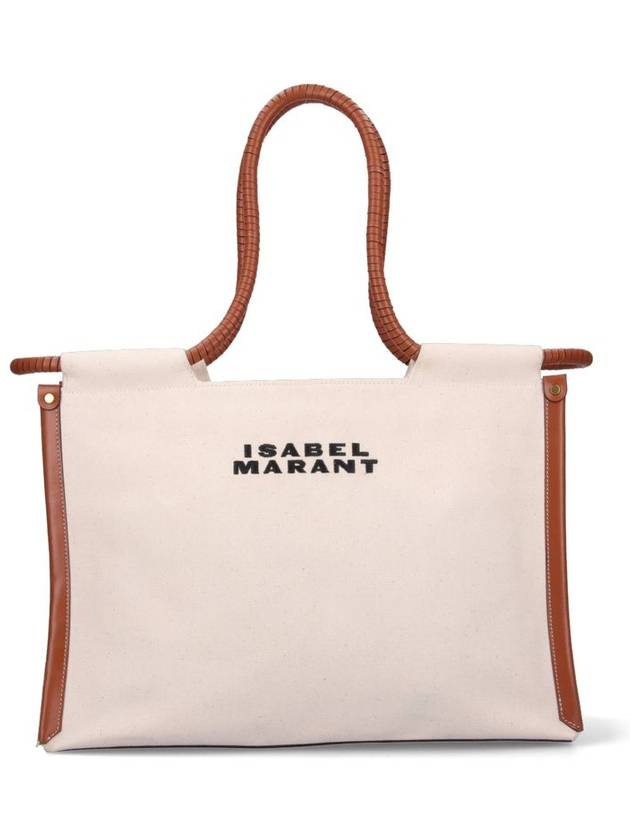 Toledo Canvas Tote Bag Neutral - ISABEL MARANT - BALAAN 2