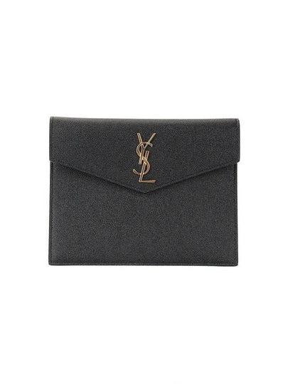 Envelope Uptown Baby Clutch Bag Black - SAINT LAURENT - BALAAN 2