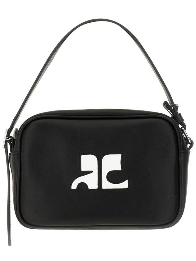 Leather Top Handle Cross Bag Black - COURREGES - BALAAN 3