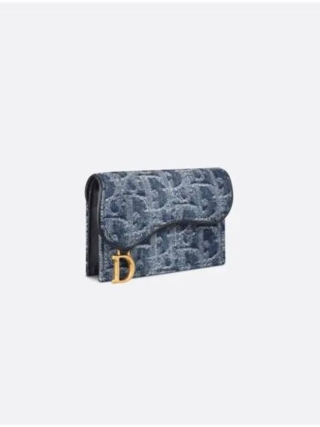 Saddle Bloom Card Wallet Oblique S5611CDCE - DIOR - BALAAN 2