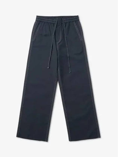 Stitch Banding Straight Pants Navy - SUNNEI - BALAAN 1