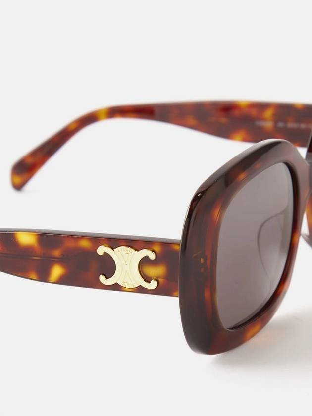 Eyewear Triomphe 10 Acetate Sunglasses Tortoise - CELINE - BALAAN 7