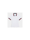 Women's Pleated Collar Tech Short Sleeve Polo Shirt White - G/FORE - BALAAN 2