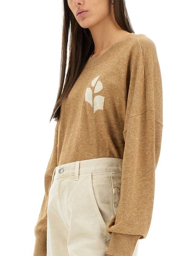 Marisance Crew Neck Wool Knit Top Beige - ISABEL MARANT ETOILE - BALAAN 5