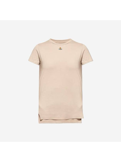 Embroided ORB Peru Short Sleeve T-Shirt Beige - VIVIENNE WESTWOOD - BALAAN 2