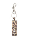 Logo Leopard Print Leather Key Holder - A.P.C. - BALAAN 1