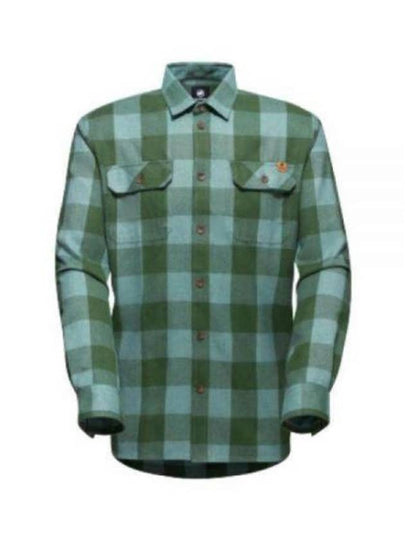 Tamaro Gingham Check Long Sleeve Shirt Green - MAMMUT - BALAAN 2