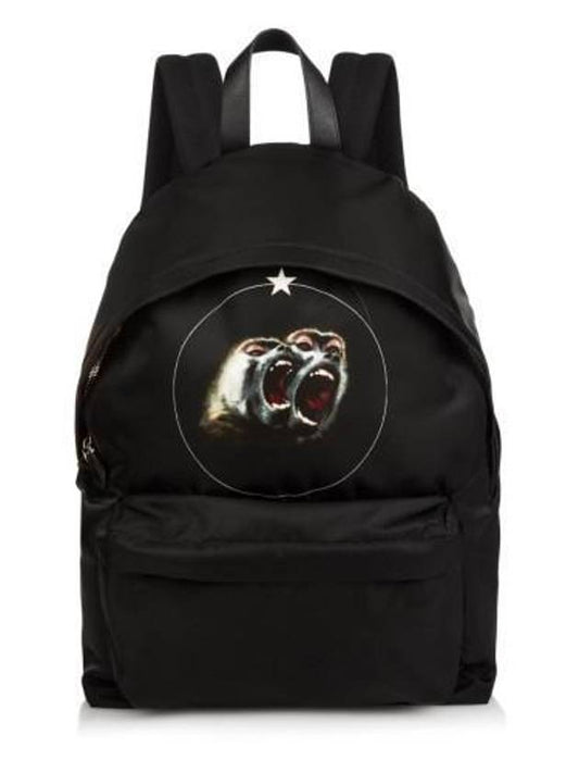 Screaming Monkey Nylon Backpack - GIVENCHY - BALAAN 1