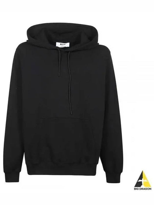 Logo Print Hoodie Black - MSGM - BALAAN 2