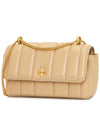 Kira Flap Mini Shoulder Bag Beige - TORY BURCH - BALAAN 3