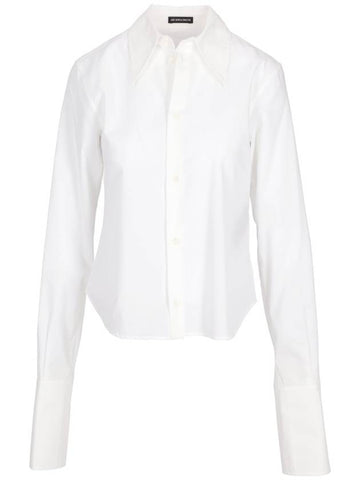 KAREENA FITTED SHIRT WITH CUFFLINKS POPELINE - ANN DEMEULEMEESTER - BALAAN 1