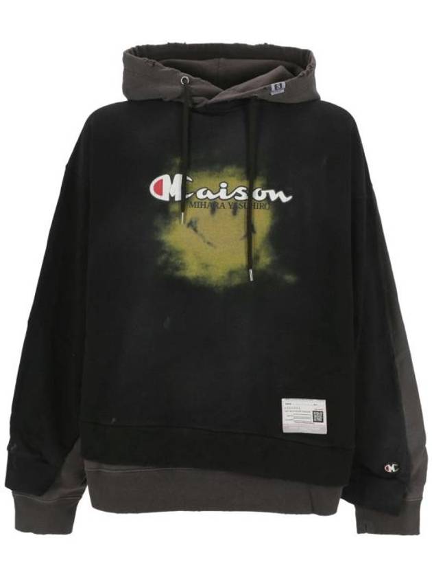 MAISON Hooded Sweatshirt A10HD561BLACK BLACK - MIHARA YASUHIRO - BALAAN 1