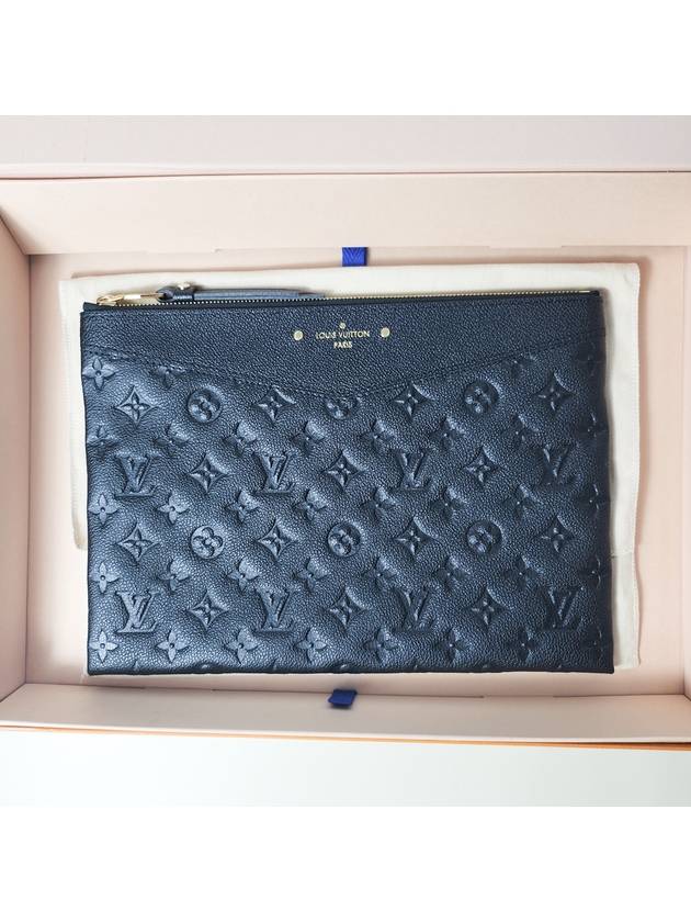 Monogram Daily Empreinte Pouch Bag Black - LOUIS VUITTON - BALAAN 8