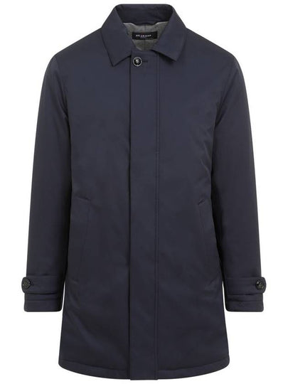 Single Breasted Straight Hem Zip-Up Jacket Navy - KITON - BALAAN 2